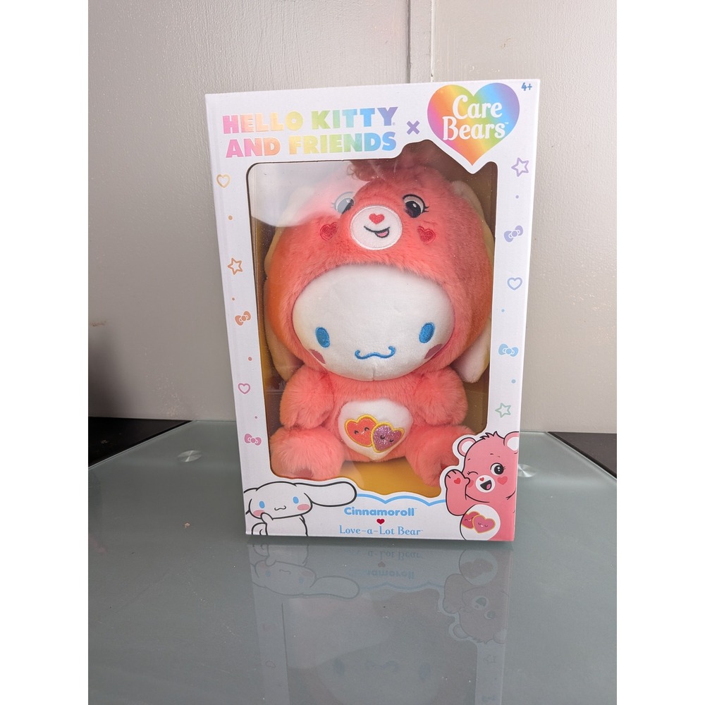 Hello Kitty x Care Bears Cinnamoroll Love-a-Lot Bear Plush NIB